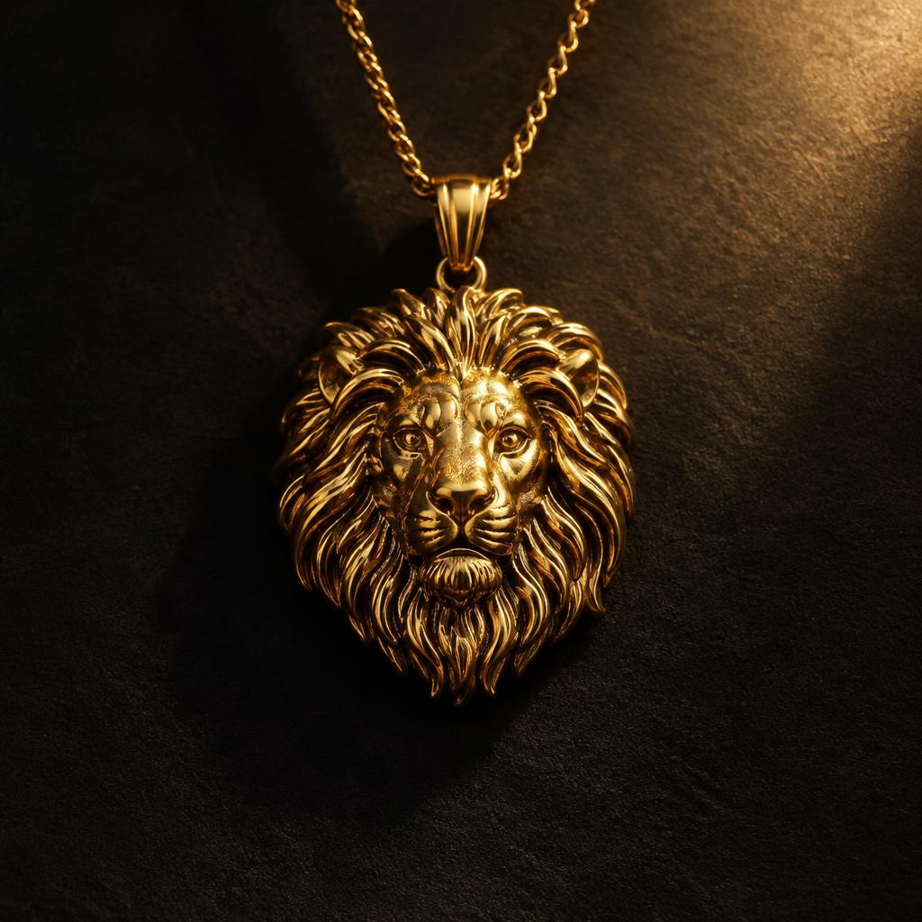 Aslan Kafası Kolye — Veli Gold Jewelry
