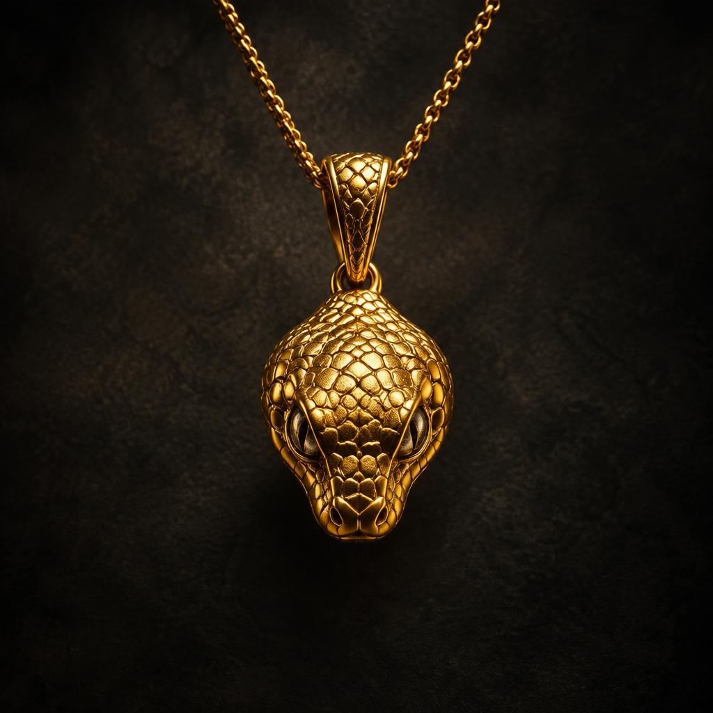 Yılan Kafası Kolye — Veli Gold Jewelry